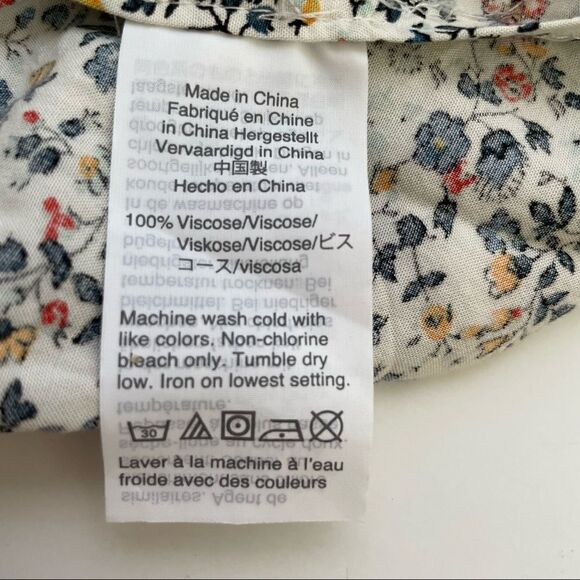 Madewell ~ pretty floral faux wrap shorts ~ size S - Picture 5 of 5